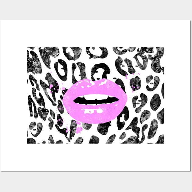 Lips, pink lips Wall Art by RosaliArt